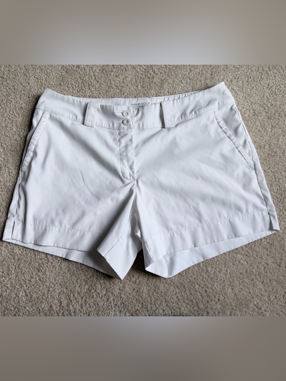 Nike Women's White Golf Shorts